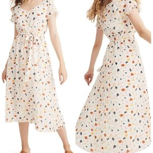 MADEWELL Terrazzo Tie Waist Midi